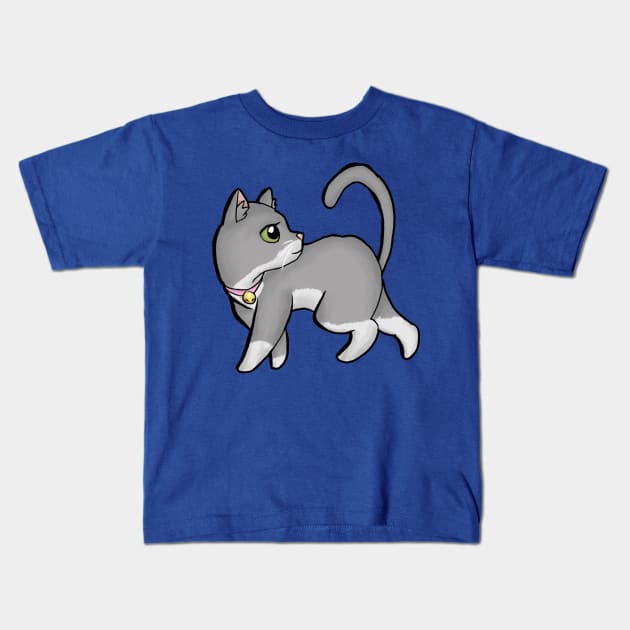 Stray Kitties Pete02 Kids T-Shirt by zacksmithart